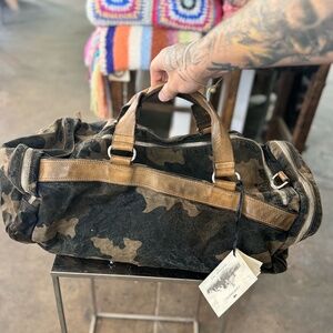 Campomaggi Canvas Camouflage Duffle Bag